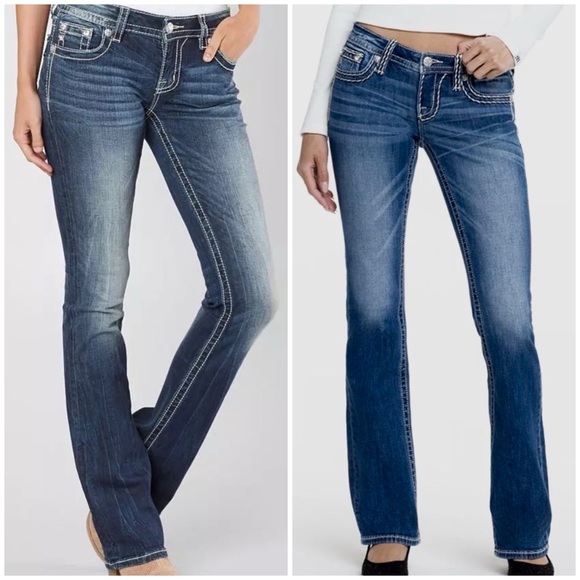 Miss Me Signature Bootcut Flap Pocket Jeans 32 - Picture 16 of 16